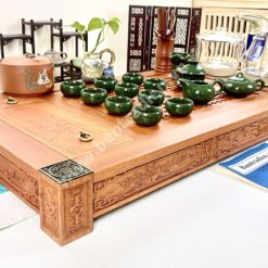 Bàn pha trà đạo điện tử thông minh cao cấp gỗ hương hoàn toàn tự động L2503 bộ bàn trà diện đẹp nhất