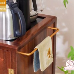 Xe trà di dộng tủ kệ trà kết hợp bàn pha trà đa năng cao cấp BX025